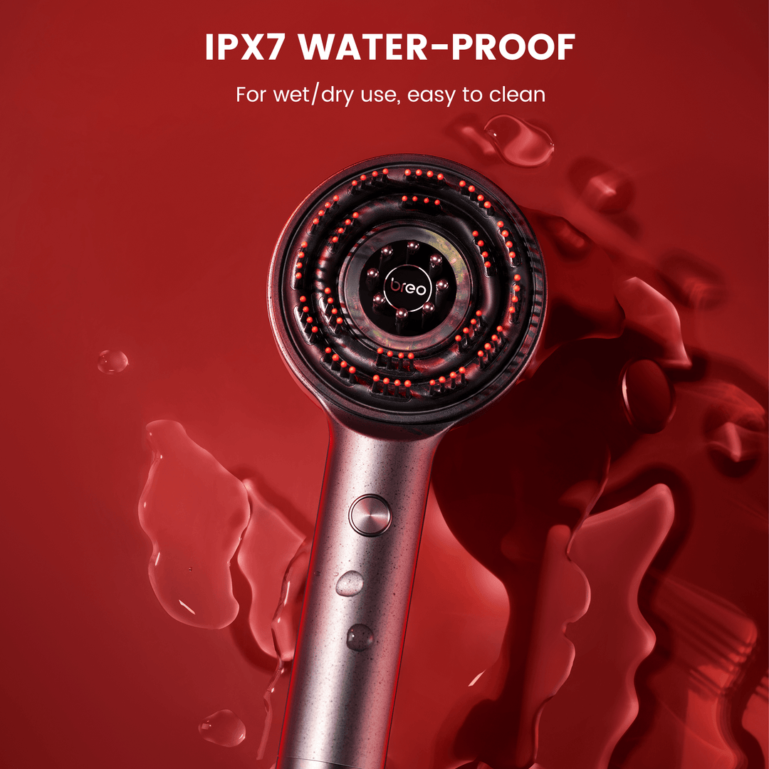 BowLift | Scalp Massaging Brush with Red Light Therapy | Promotes Hair Growth & Relieves Scalp Tension for Healthier Hair