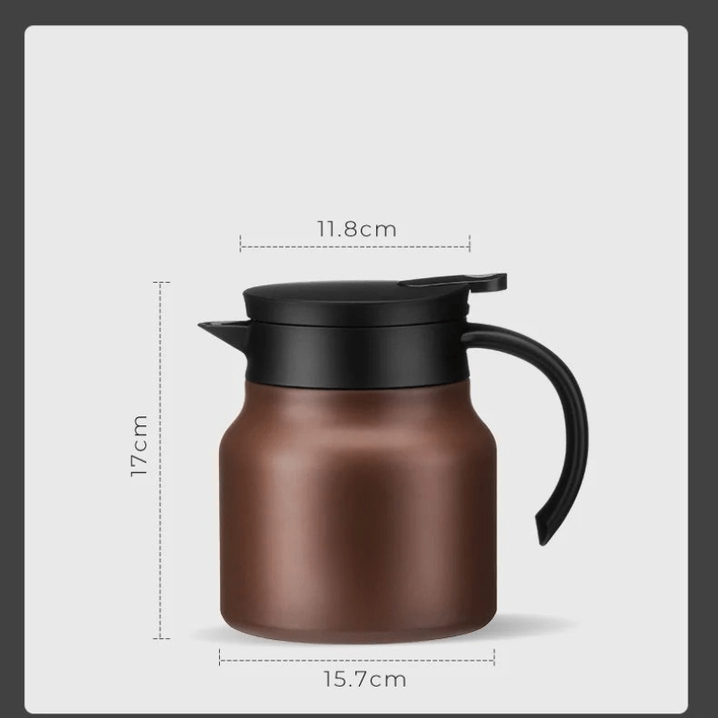 BowLift | Insulated Teapot with Stainless Steel Strainer & Ceramic for Hot or Cold Tea