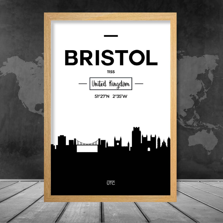 Bristol City Skyline City View Print | Bowlift