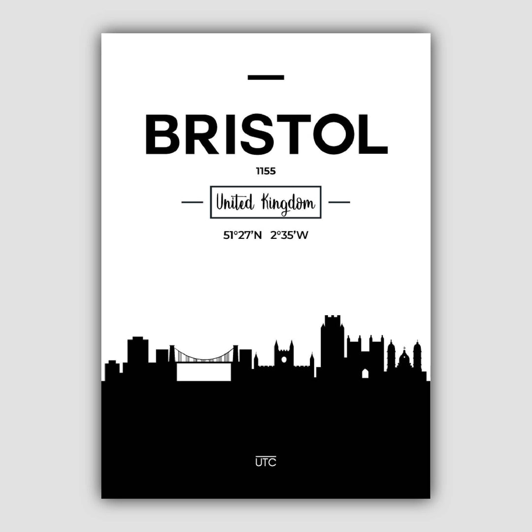Bristol City Skyline City View Print | Bowlift