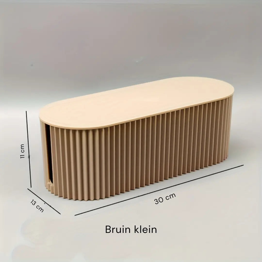 BowLift | Ordoca Cable Box Desk Organizer | Cable Management & Storage | White | 30x11x13 cm