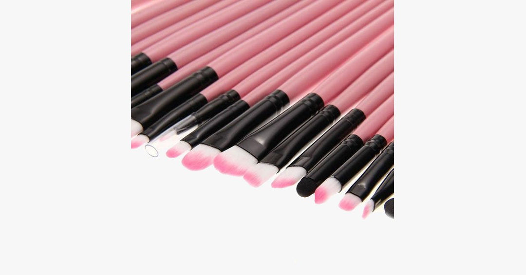 BowLift | 32-piece Professional Pink Makeup Brush Set