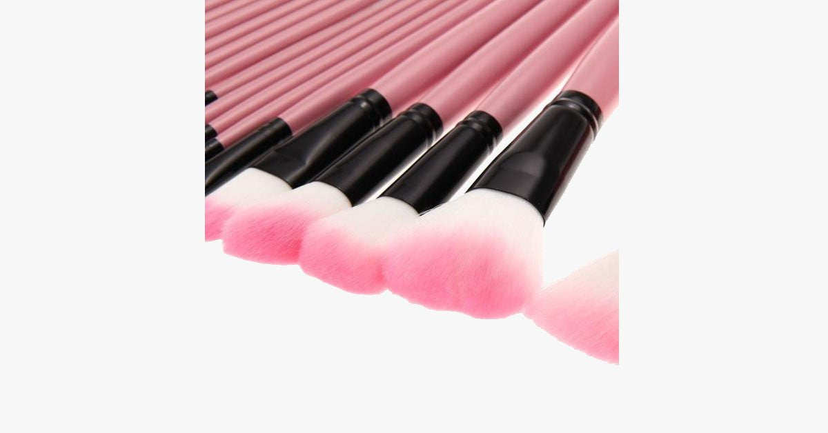 BowLift | 32-piece Professional Pink Makeup Brush Set