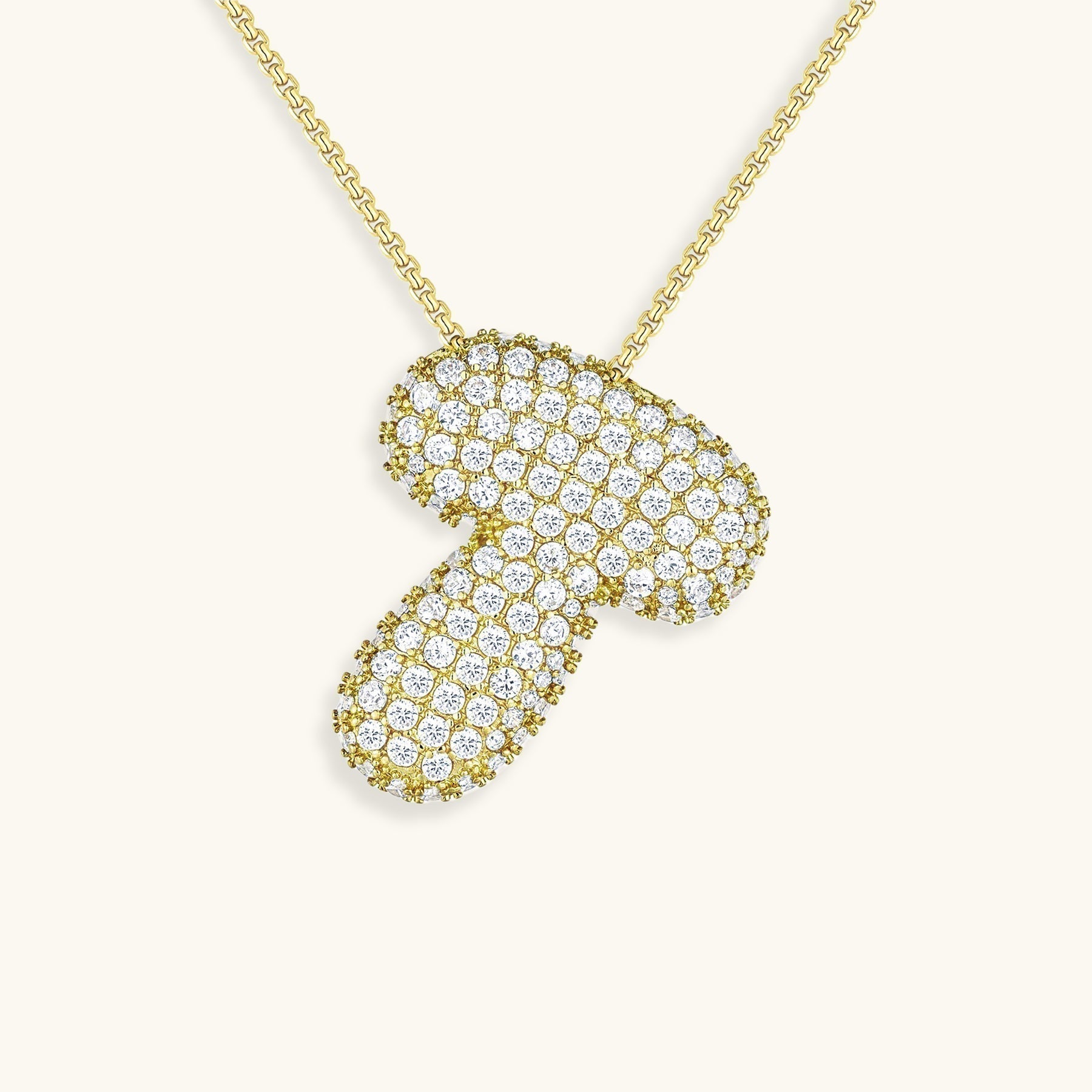BowLift | Bubble Initial-Diamond-Necklace