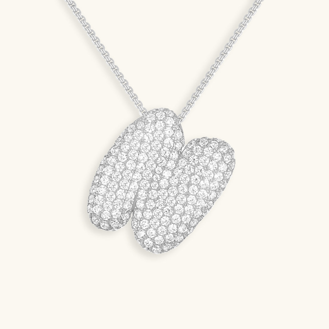 BowLift | Bubble Initial-Diamond-Necklace