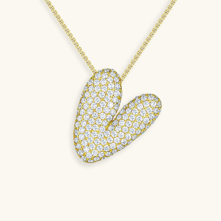BowLift | Bubble Initial-Diamond-Necklace