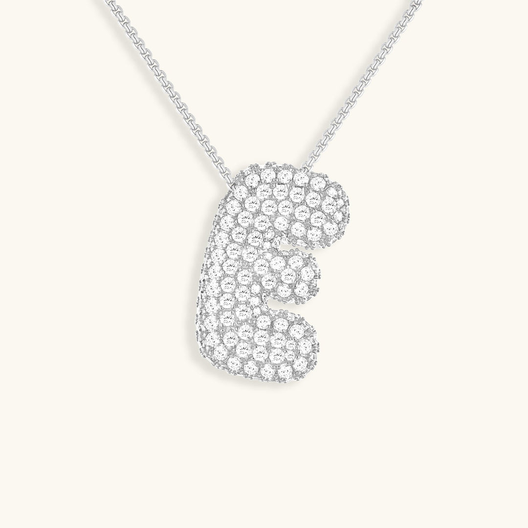 BowLift | Bubble Initial-Diamond-Necklace