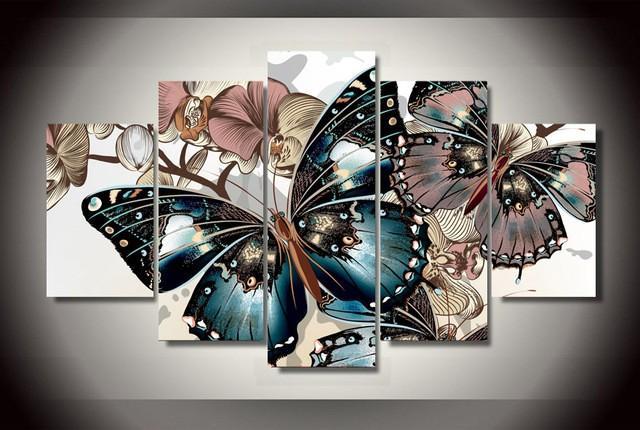5 Piece Butterfly Garden - GemPaint Kit | Bowlift