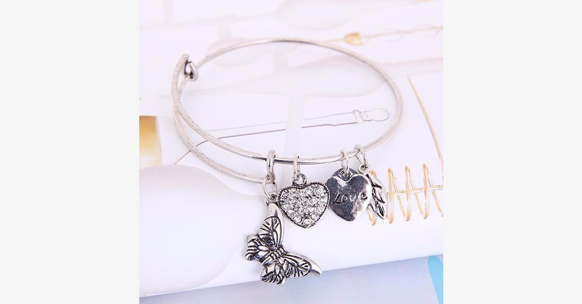 BowLift | Butterfly Love Charm Bracelet