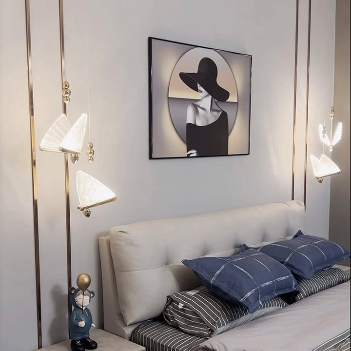 BowLift | FlareWing – Artistic Butterfly-Shaped LED Pendant Light