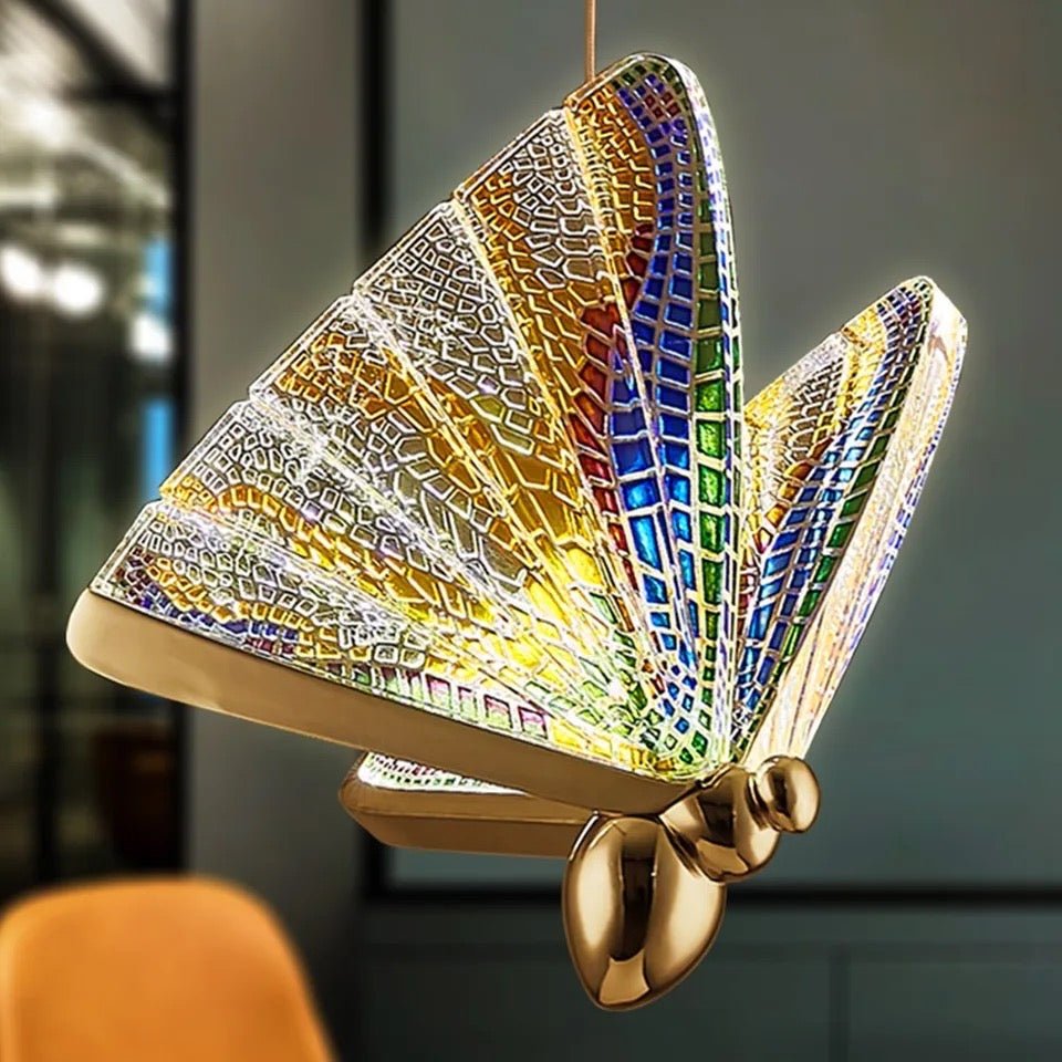 BowLift | FlareWing – Artistic Butterfly-Shaped LED Pendant Light