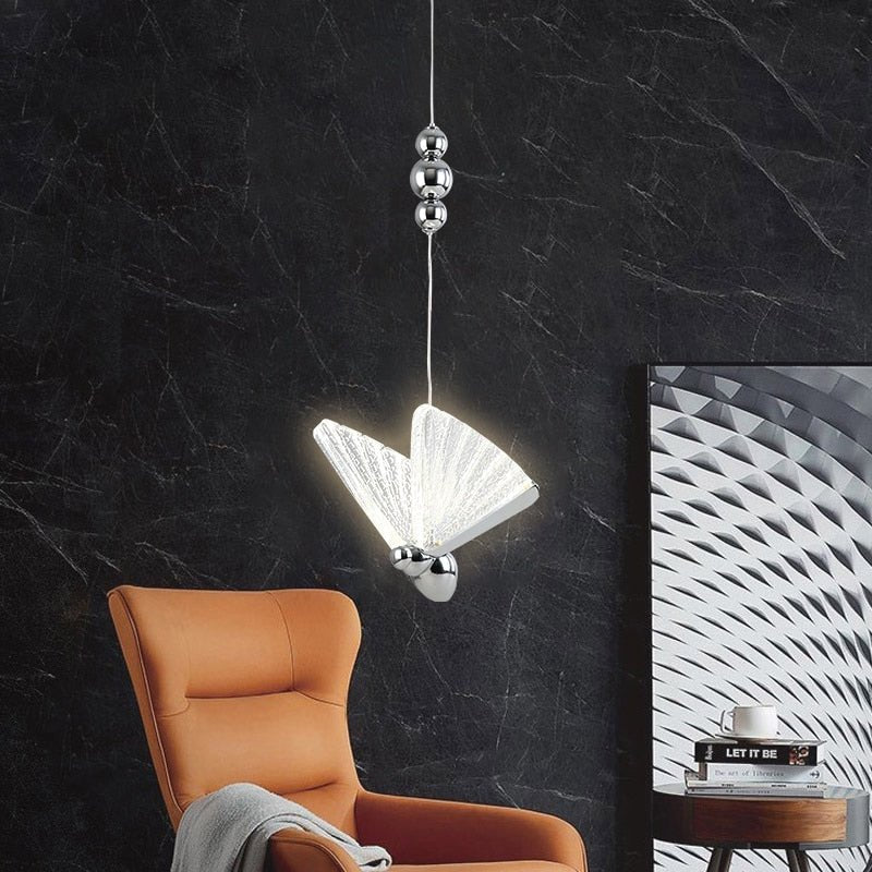 BowLift | FlareWing – Artistic Butterfly-Shaped LED Pendant Light