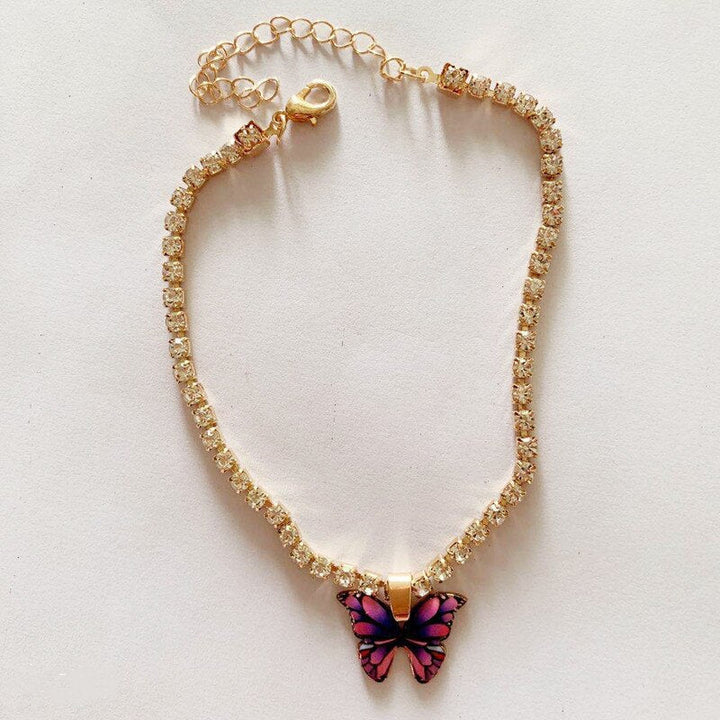 BowLift | Butterfly Rhinestone Anklet