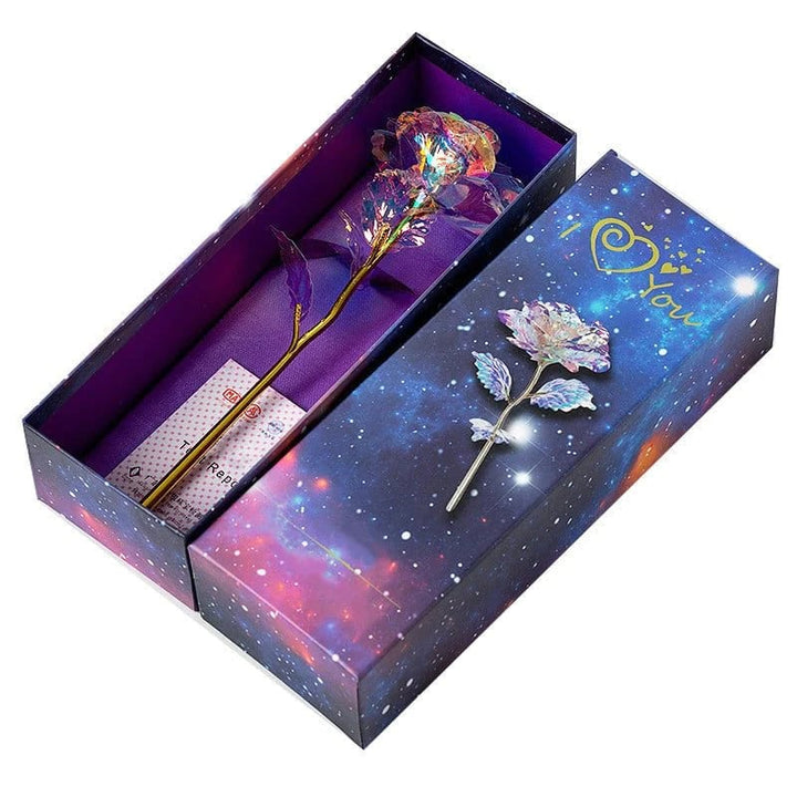BowLift | For the Gift to Your Loved Ones - Colorful Glass Rose