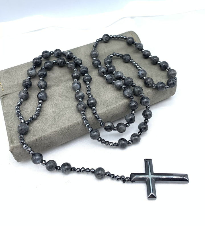 BowLift | Orion Spiritual Necklace with Tiger Eye & Lapis Lazuli – Men's Rosary