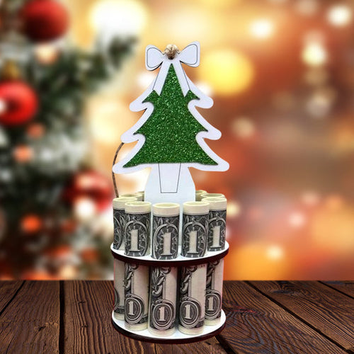 BowLift | Christmas Money Holder Pendant | Wooden Ornament to Hang | Creative Gift for Children