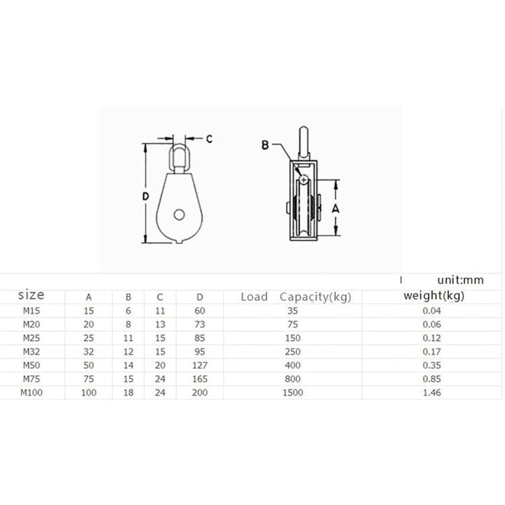 BowLift | Stainless Steel Swivel Pulley