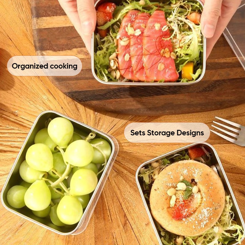 BowLift | Stainless Steel Food Storage Container with Lid, Lunch, Snack Storage Box