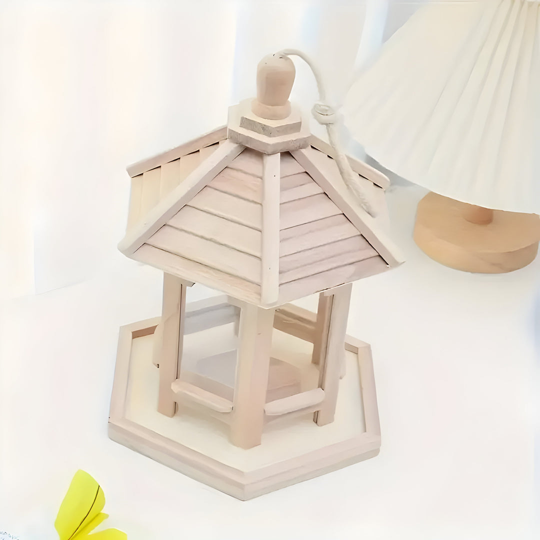 SkyPerch Nest - PaintaBowlifte wood hanging birdhouse | Bowlift