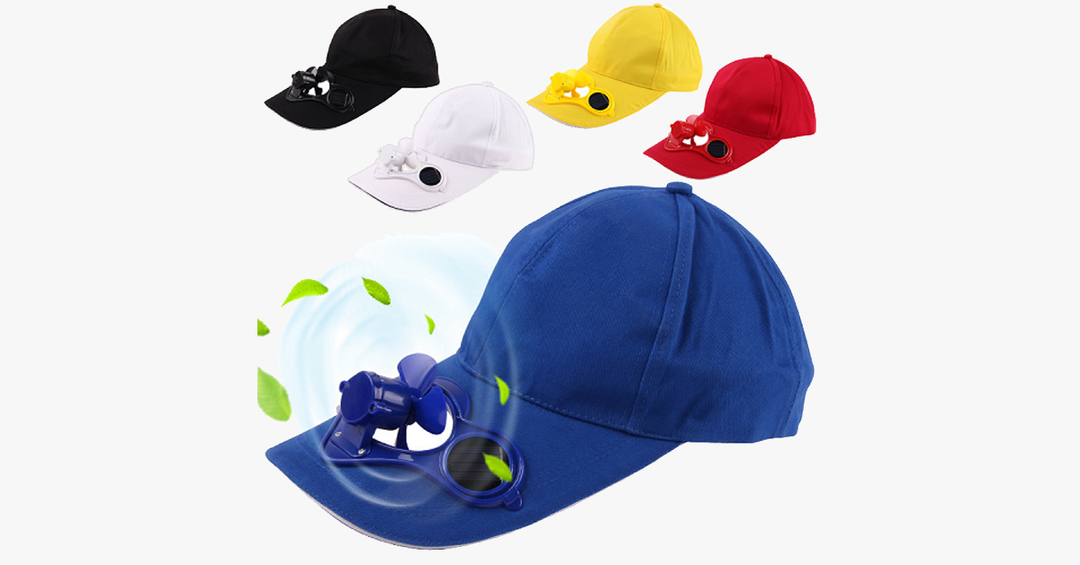 Solar Powered Cooling Fan Hat | Bowlift