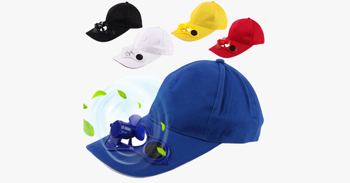 Solar Powered Cooling Fan Hat | Bowlift