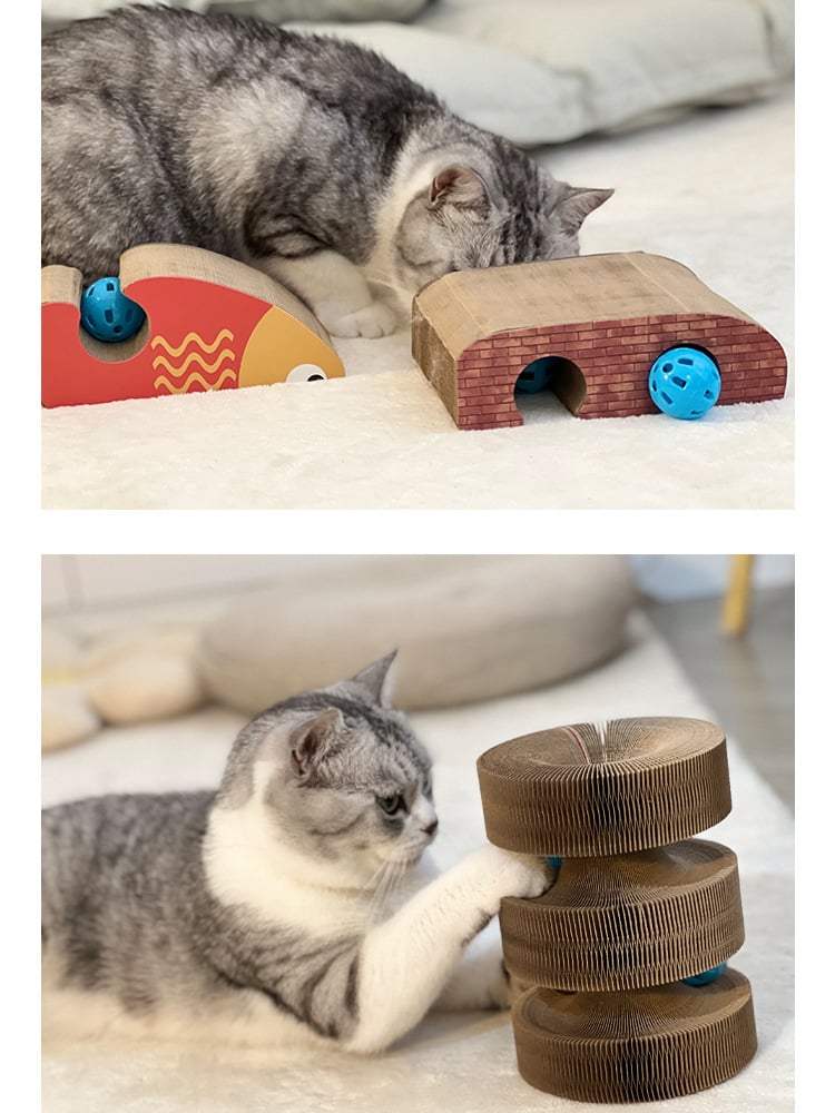 BowLift | Magic Cat Scratch Board(with ball )