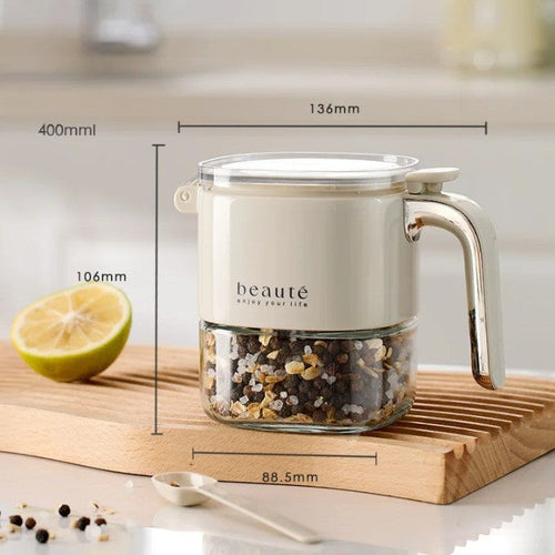BowLift | Square Glass Seasoning Dispenser Bottle
