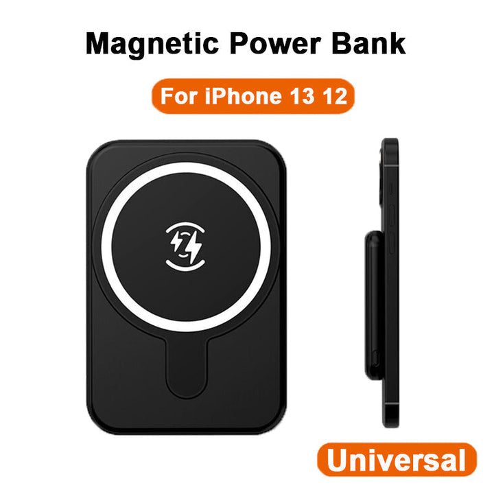 BowLift | Magnera Magnetic Power Bank 5000 mAh | Compatible with iPhones | USB Output 5 V/2.1 A | Compact & Stylish