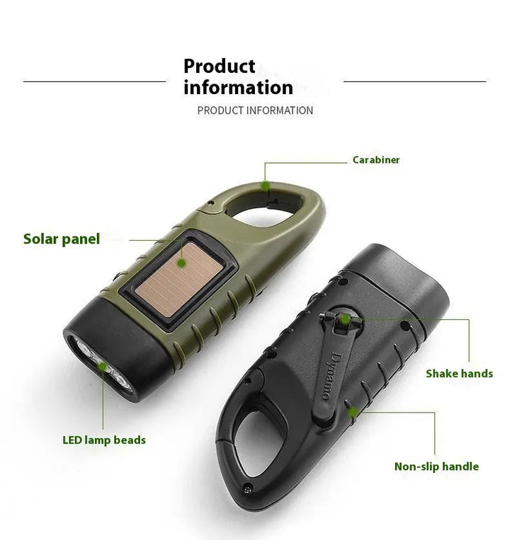 BrightTrail Solar-Crank-LED-Flashlight | Bowlift