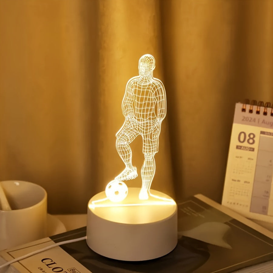 SportGlow - LED Table Lamp with 3D Football Design Bowlift
