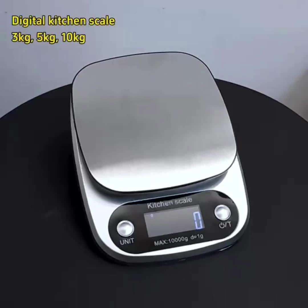 Digital kitchen scale stainless steel | Bowlift