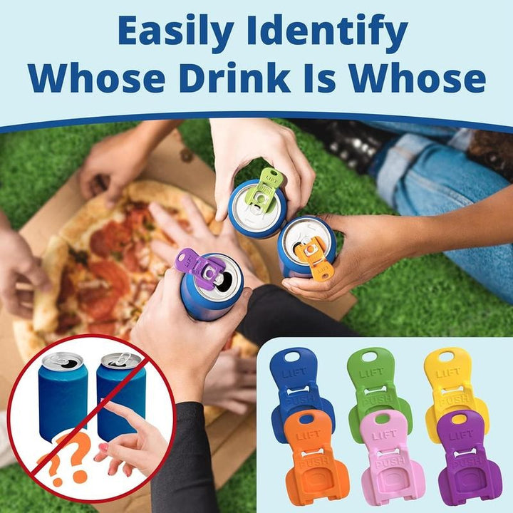 BowLift | Beverage Barricade 2.0 – Snap-On Can Lid with Tab Opener & Spill Guard