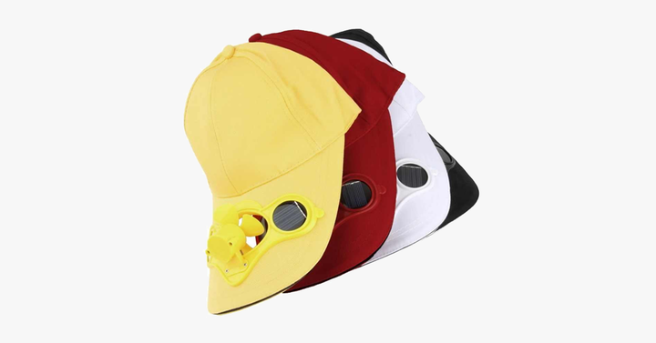 Solar Powered Cooling Fan Hat | Bowlift