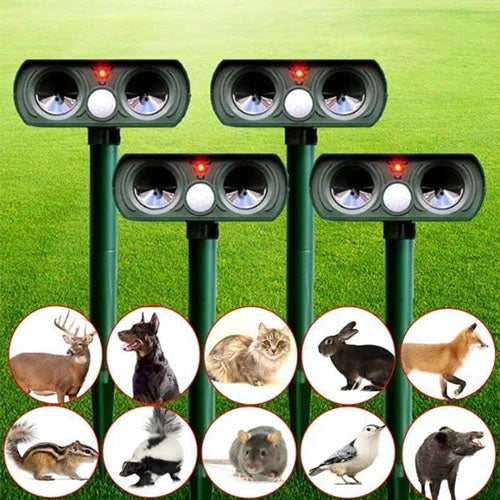 BowLift | Solar Power Ultrasonic Pest Repeller Infrared Sensor Waterproof Animal Repellent