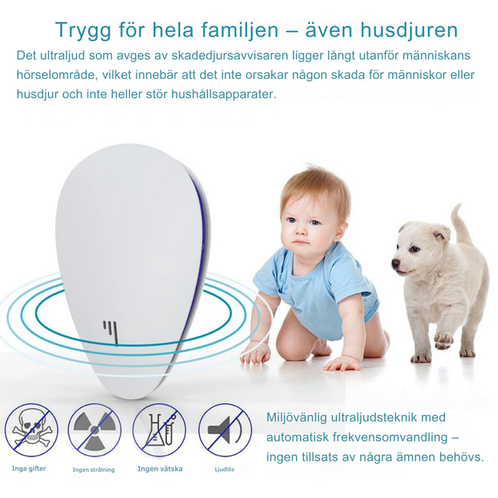 BowLift | PestGuard Pro - Ultrasonic Pest Control Without Chemicals for a Safe Home