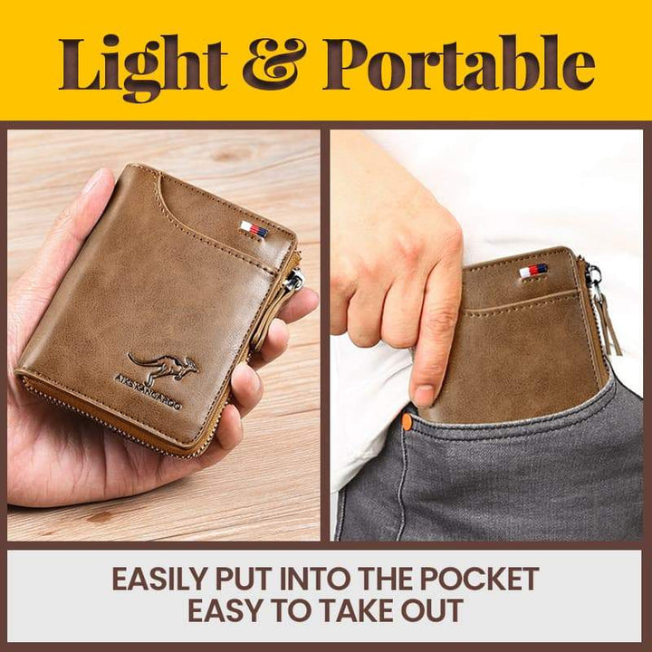 BowLift | Men's Essentials-Multi-functional RFID Blocking Waterproof Durable PU Leather Wallet