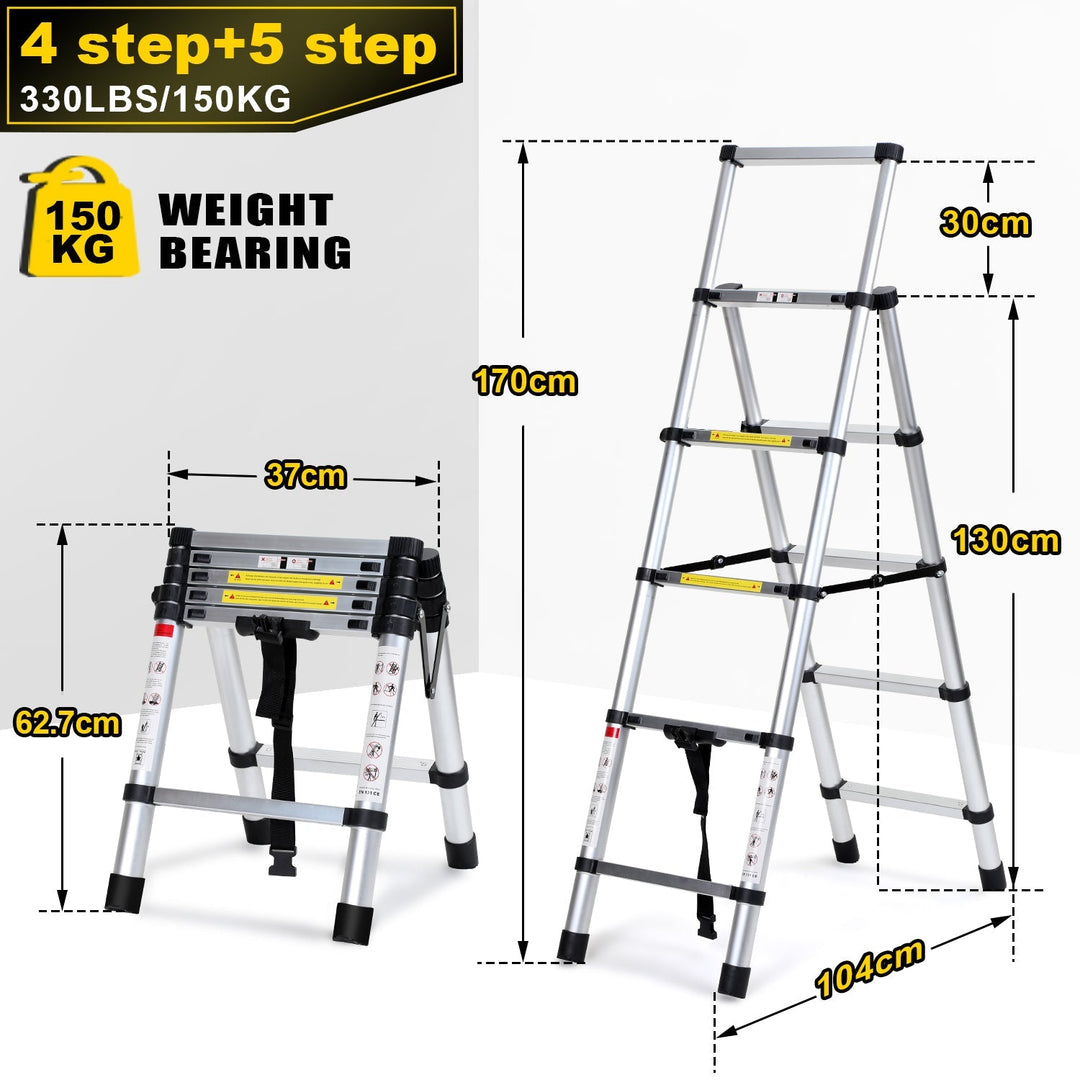 Telescoping ladder Folding ladder A-frame | Bowlift