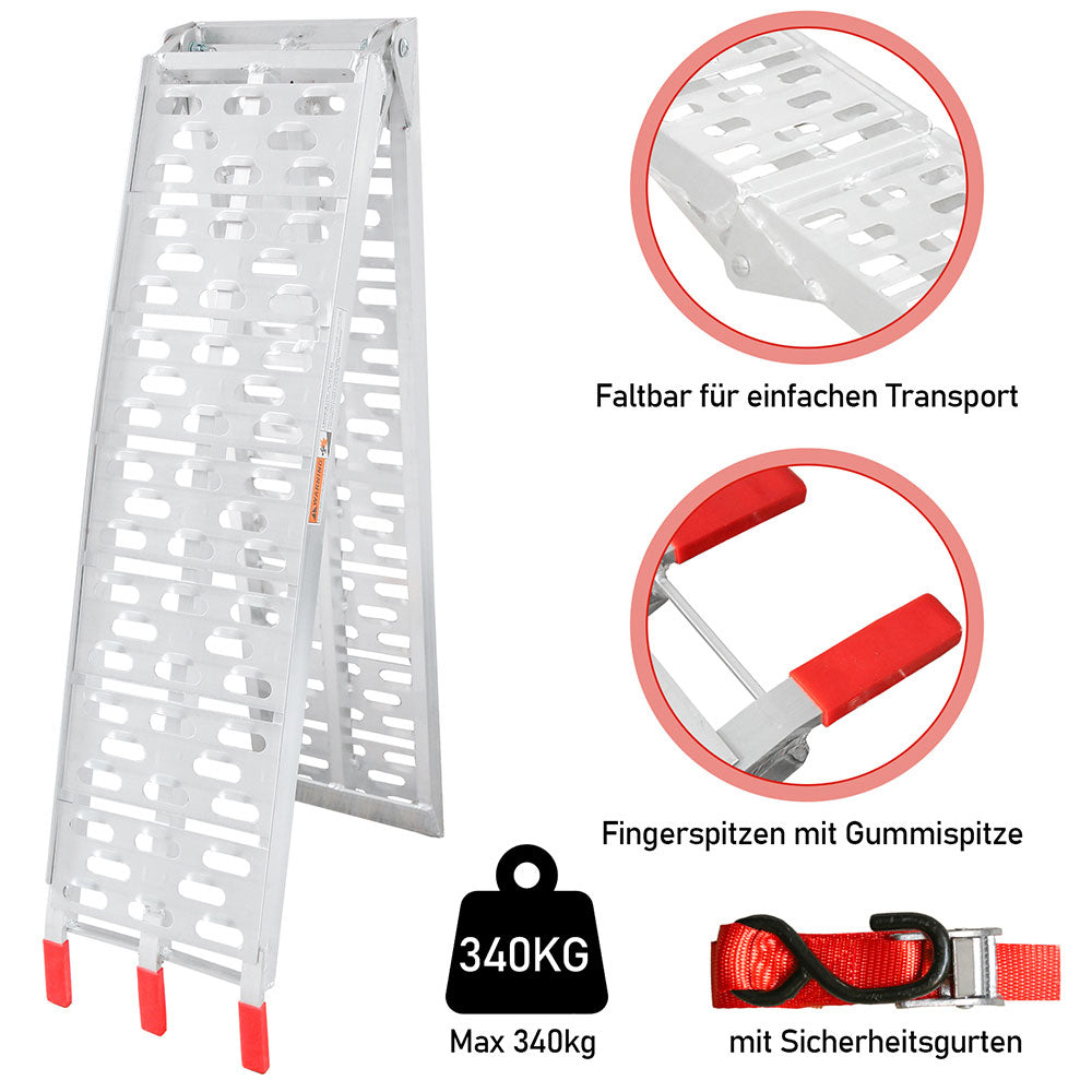 Folding Ramp 340kg Folding Aluminum Loading Ramp Motorcycle | Bowlift