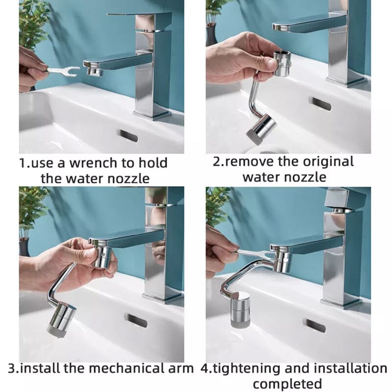 BowLift | FlexSplash - Premium 1080° rotatable faucet for precise water control