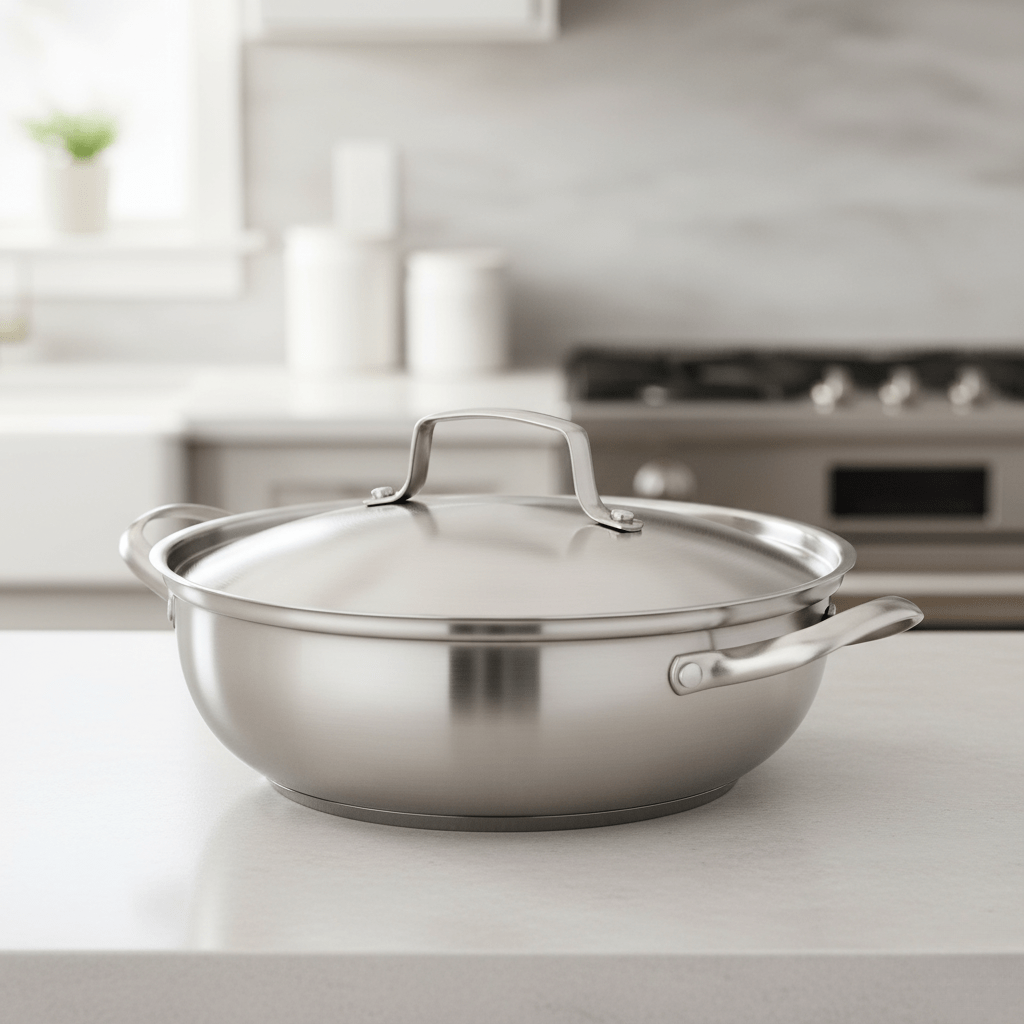 BowLift | Universal stainless steel cooking pot with lid for all types of stoves