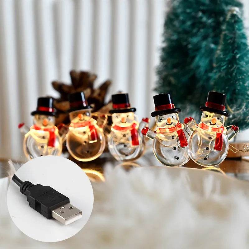 BowLift | Christmas Christmas Snowman Modeling Decorative String Lights