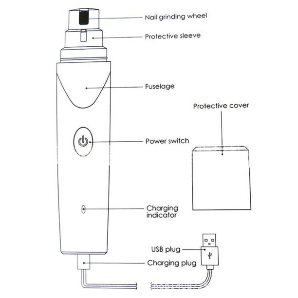 BowLift | Rechargeable Pet Nail Grinder Soundless Good for Pet's Health