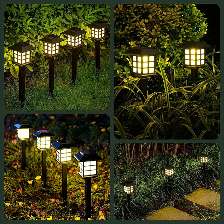 BowLift | Solar Garden Lights in Lantern Style – Waterproof LED Path Lighting for Outdoor Areas