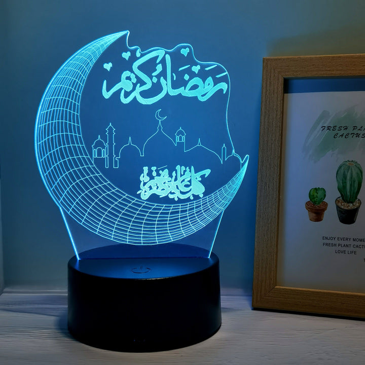 MoonPalace - 3D Color Night Lamp Touch Bowlift
