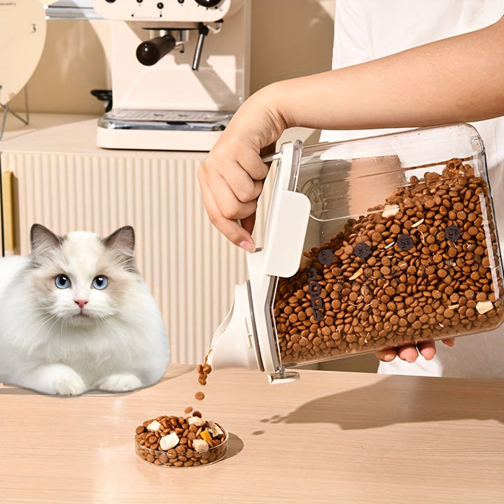 FreshBite - Modern Food Container for Pets with Measuring Cup Bowlift
