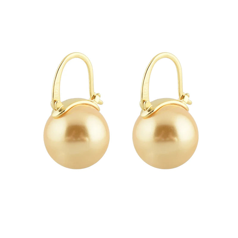 BowLift | Black Pearl Earrings  Available in White Champagne Grey Gold and Black  Pearl Dangle Earrings