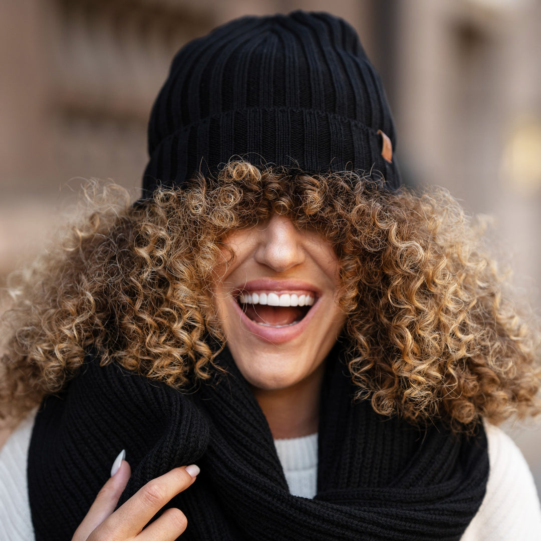 CozyMerino Beanie - Luxury Merino Wool Hat for Women Bowlift