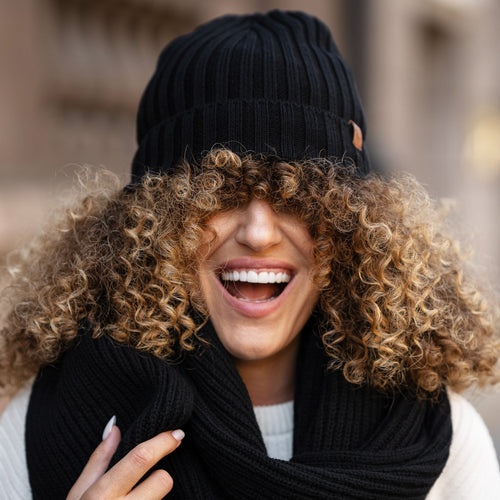 CozyMerino Beanie - Luxury Merino Wool Hat for Women Bowlift