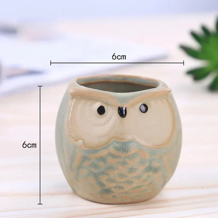 BowLift | Mini Owl Ceramic Plant Planter