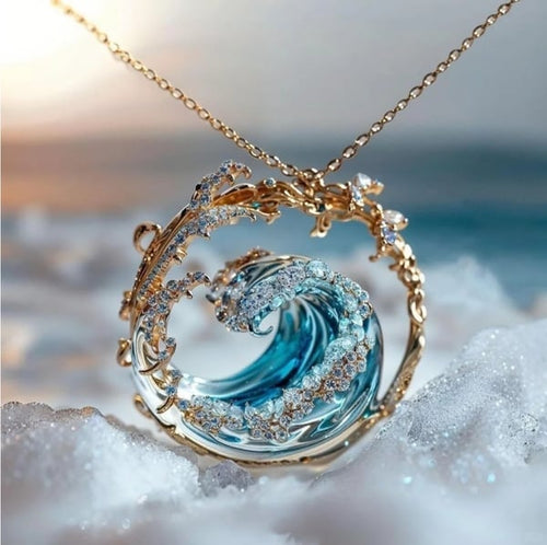 OceanSpirit Necklace - Elegant Maritime Necklace in Gold/Silver Bowlift